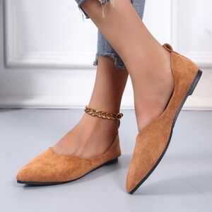 Camel Color Vegan Flats